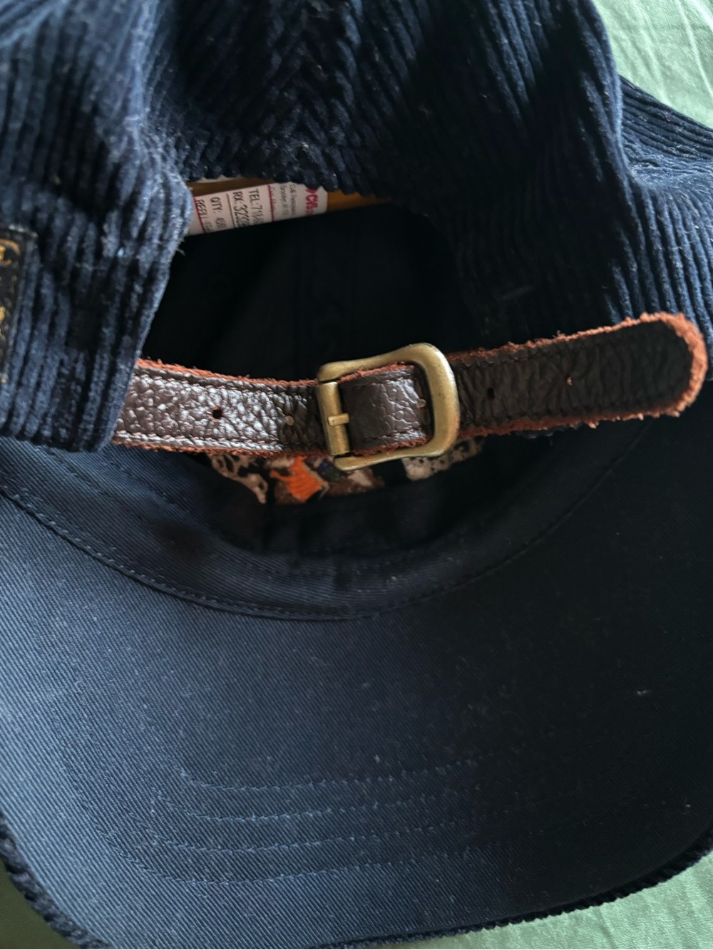 Polo by Ralph Lauren Corduroy hat in Navy - Picture 8 of 8